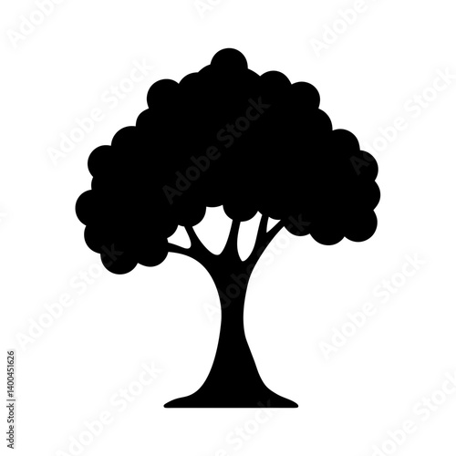 dogwood tree silhouettes - black dogwood tree, isolated transparent background