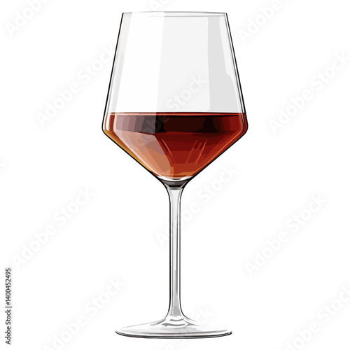 Red wine, drink, vector illustration, transparent background