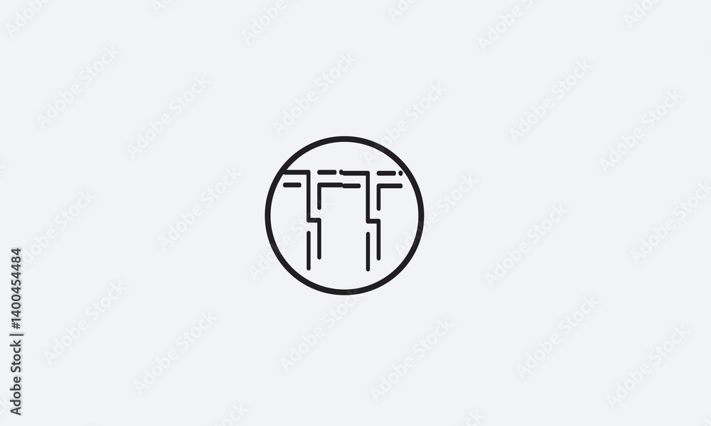 TT, TT, T Abstract Letters Logo Monogram TT, TT, T Abstract Letters Logo Monogram