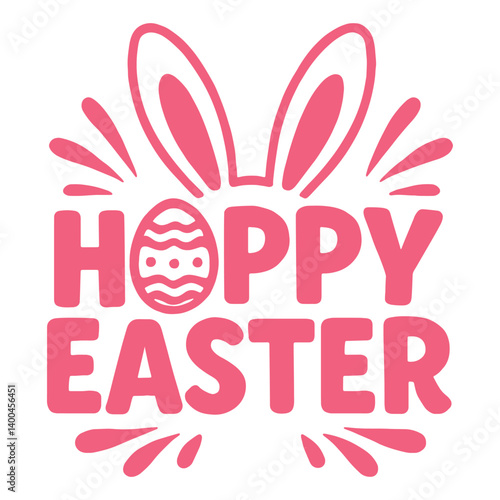 Hoppy Easter SVG File, easter day t shirt design