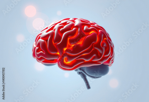 Detailed representation of the human brain emphasizes its unique structures and complex anatomy without any distractions in the background.