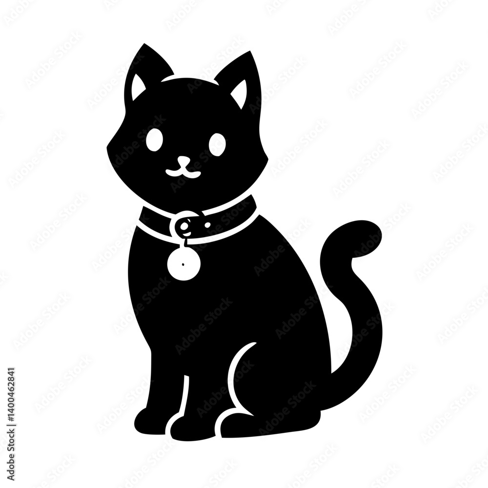 cat collar with bell icon, cat collar with bell silhouette vector illustration-simple silhouette illustration of cat collar with bell, perfect for cat collar with bell logos and icons cat collar with bell icon, cat collar with bell silhouette vector illustration-simple silhouette illustration of cat collar with bell, perfect for cat collar with bell logos and icons