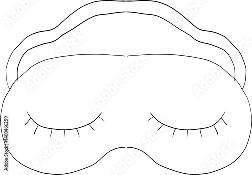 Festive carnival mask silhouette