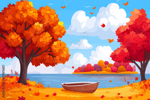 Old wooden boat 