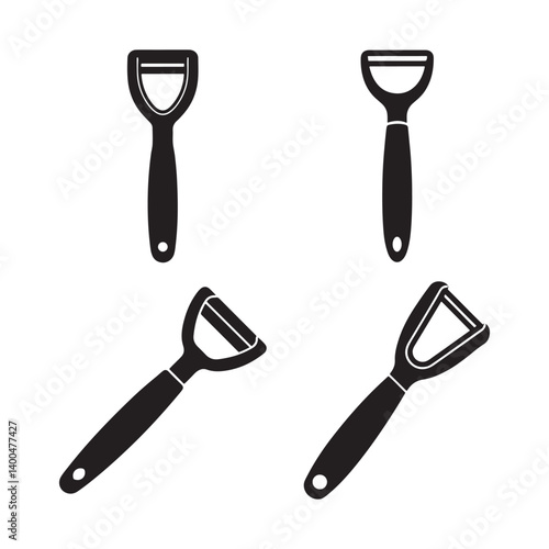 Kitchen Utensil Peeler Icon Isolated on White Background