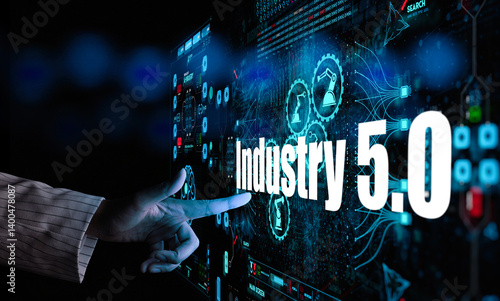 Obraz na płótnie Industry 5.0 Concept w salonie
