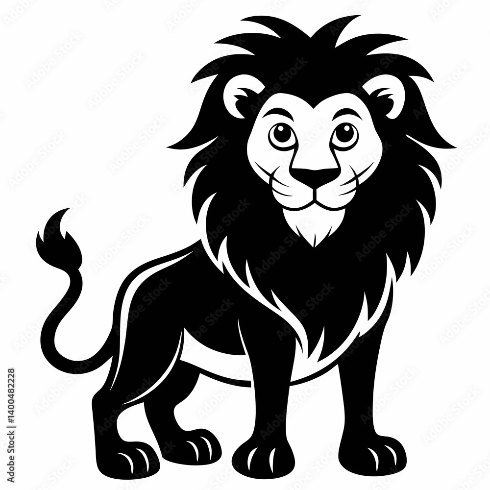 Fototapeta premium lion cartoon vector