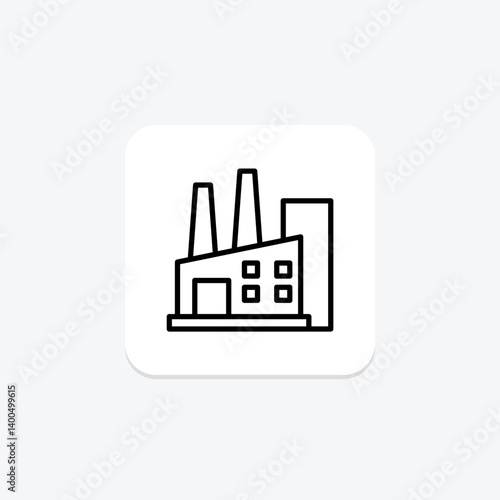 Sugar Processing Plant, vector, pixel perfect, illustrator file