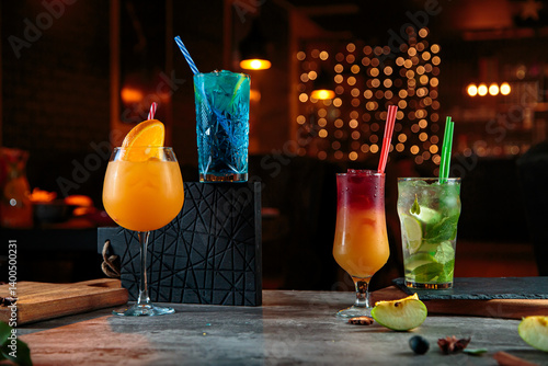 Cool and delicious drinks with treats