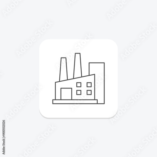 Sugar Processing Plant, vector, pixel perfect, illustrator file