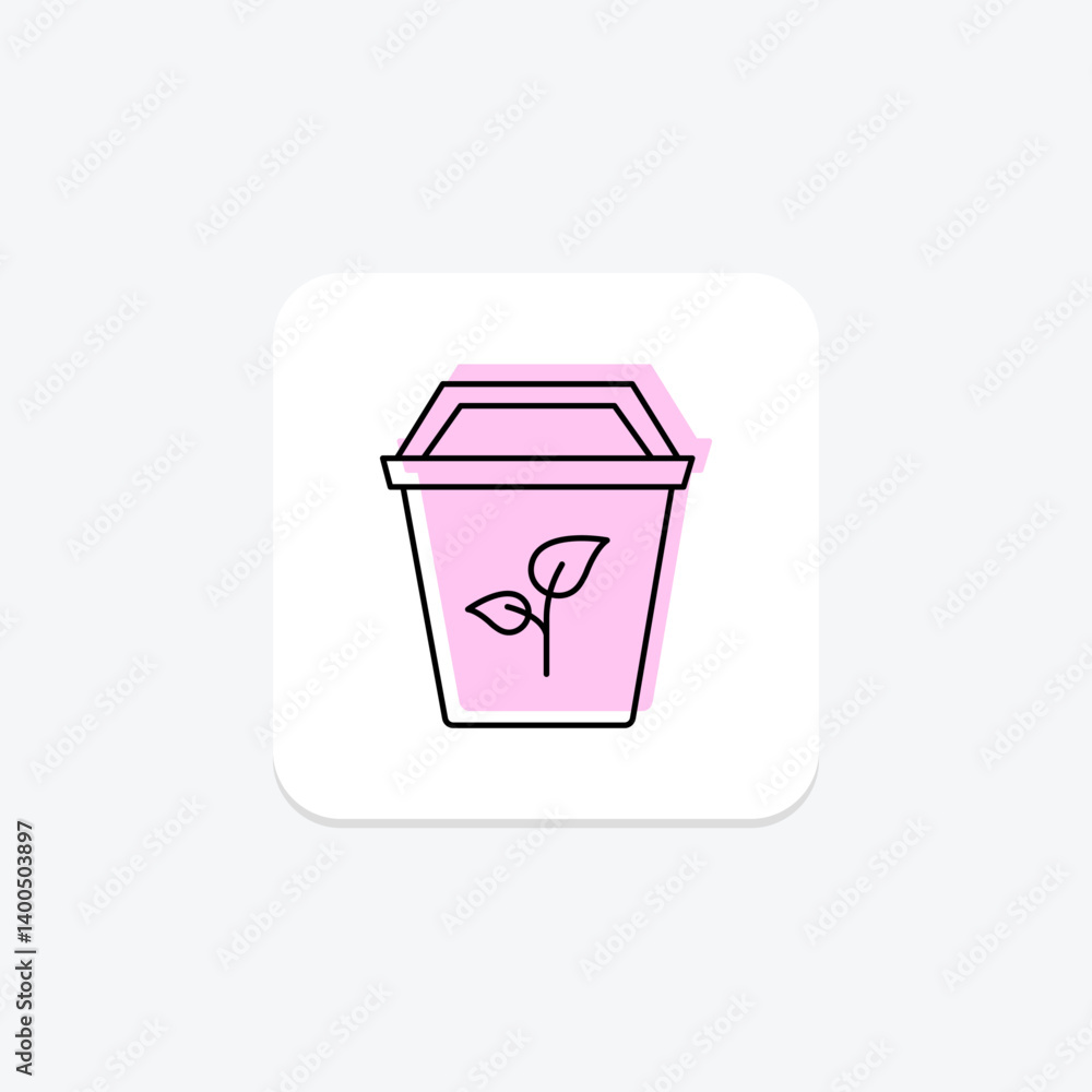 Organic Compost Building, vector, pixel perfect, illustrator file