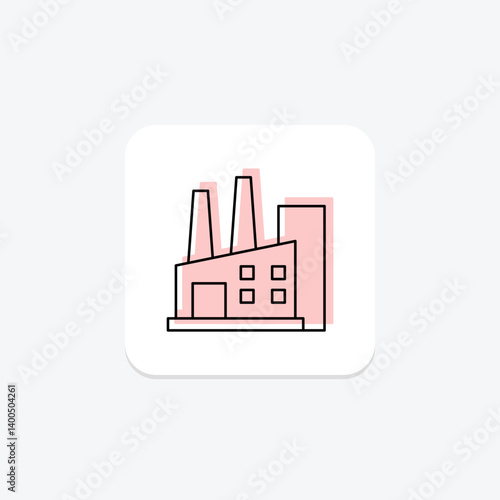 Sugar Processing Plant, vector, pixel perfect, illustrator file