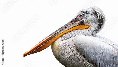 pelican on white background