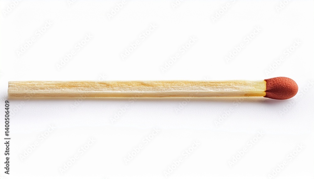 single match on white background single match on white background