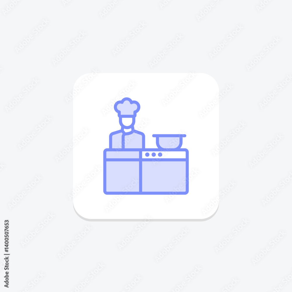 Obraz premium Farm Community Kitchen, vector, pixel perfect, illustrator file