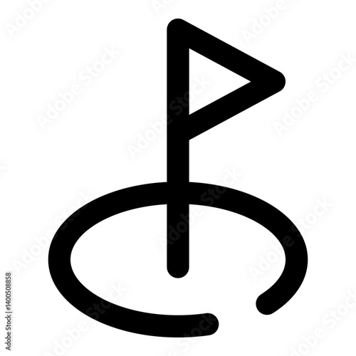 sport dashed line icon