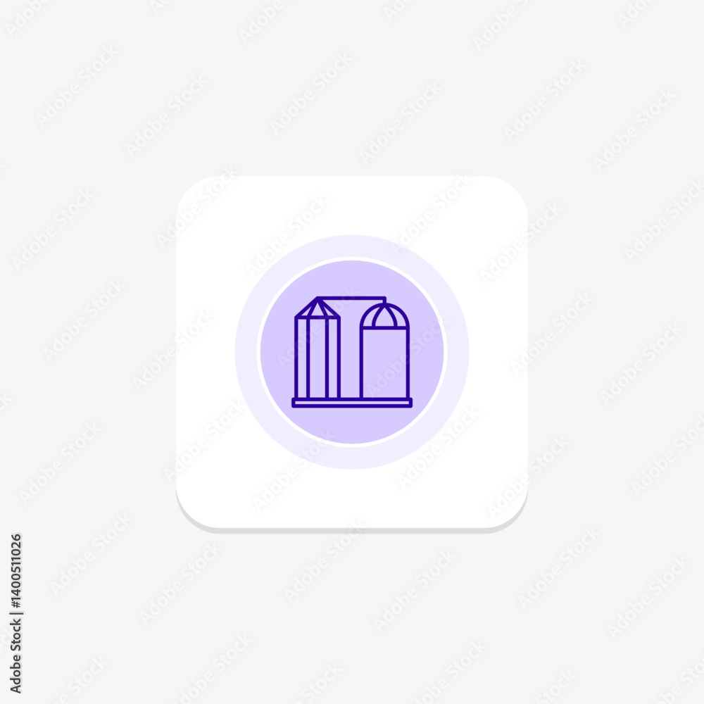 Grain Elevator, vector, pixel perfect, illustrator file Grain Elevator, vector, pixel perfect, illustrator file