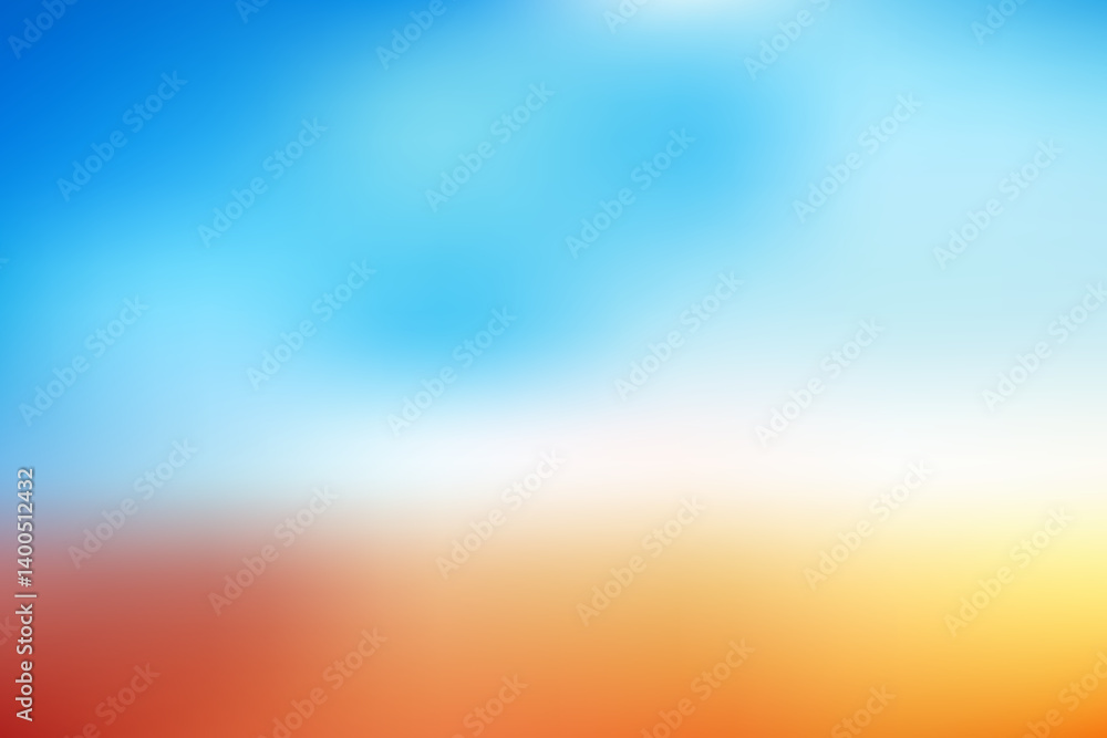Obraz premium Smooth Subtle Summer and Sunset Vector Gradient Background Wallpaper with Colorful Shine Effect