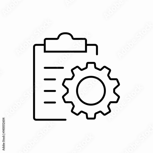 settings list configuration menu icon vector sign