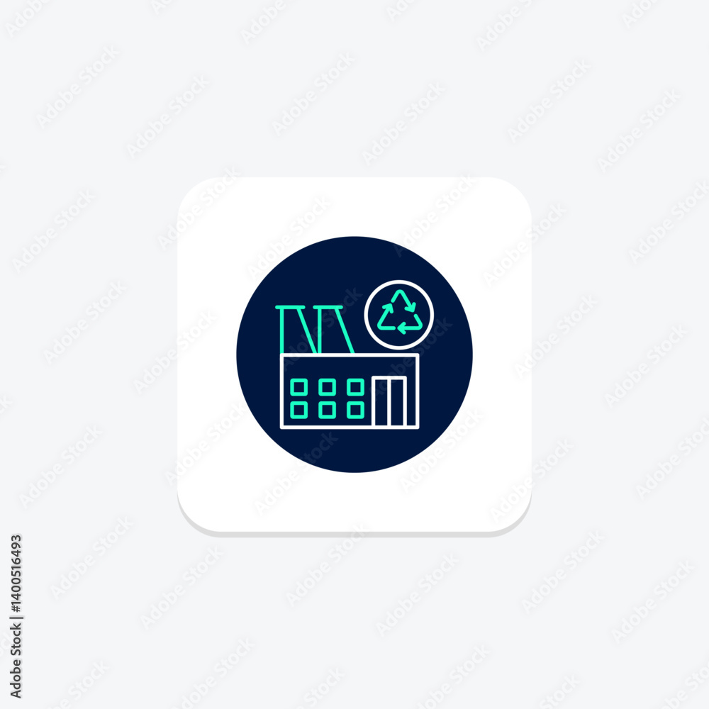 Fototapeta premium Farm Recycling Center, vector, pixel perfect, illustrator file