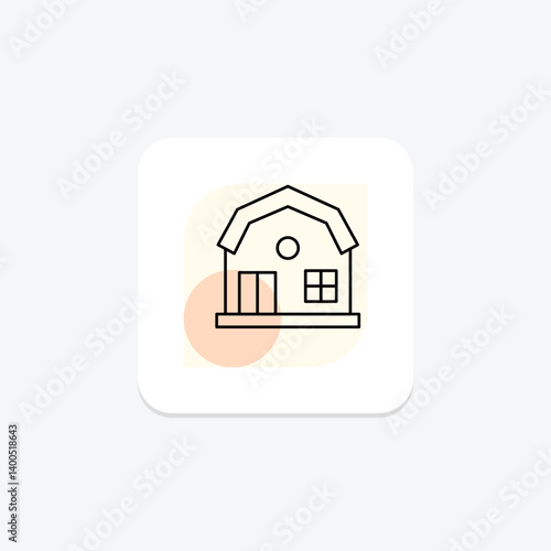 Farm Guest House, vector, pixel perfect, illustrator file