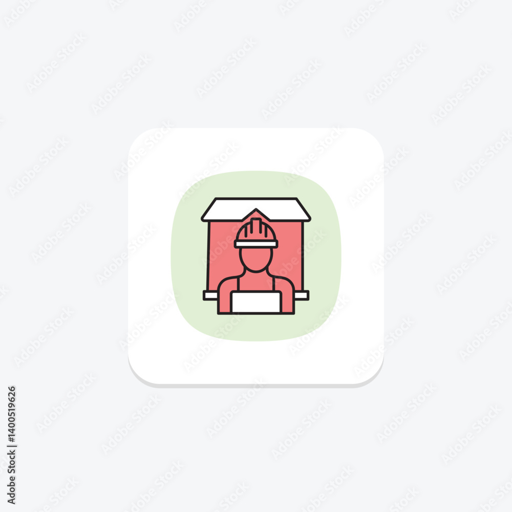 Farm Workers Housing, vector, pixel perfect, illustrator file Farm Workers Housing, vector, pixel perfect, illustrator file
