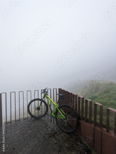 Misty Bike Ride in Sao Miguel