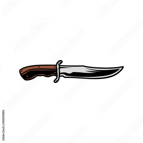 knife hand drawing illustration