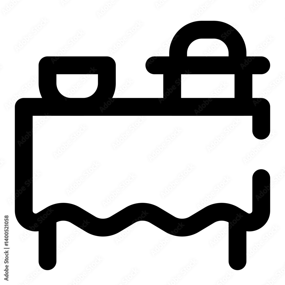 furniture dashed line icon furniture dashed line icon
