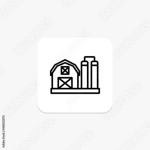 Dairy Barn, vector, pixel perfect, illustrator file