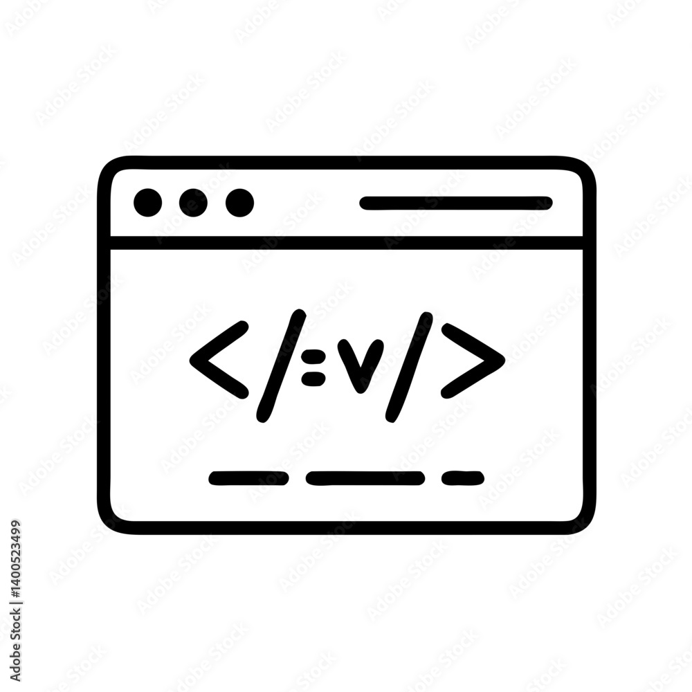 Web portal interface displaying code symbols and shapes Web portal interface displaying code symbols and shapes