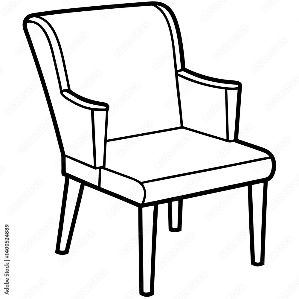 Modern Chair Line Drawing Modern Chair Line Drawing