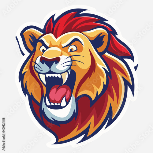 Wallpaper Mural lion Sticker icon vector art Torontodigital.ca