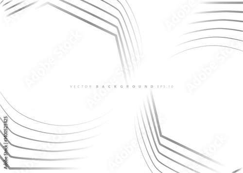 Hexagon line geometric background. Futuristic digital technology banner