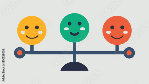 Emotion Scale A simple scale with different emotions on either side showing the balance needed to manage ones feelings effectively.