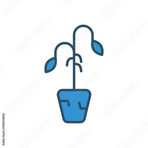 Water Crisis vector icon stock illustration