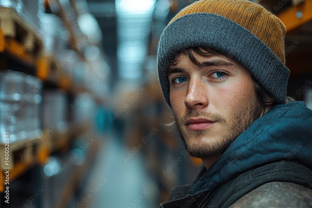 Warehouse Worker Organizing Spare Parts in an Automotive Repair Shop Warehouse Worker Organizing Spare Parts in an Automotive Repair Shop