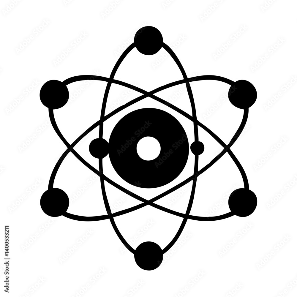 atom model icon, atom model silhouette vector illustration-simple silhouette illustration of atom model, perfect for atom model logos and icons atom model icon, atom model silhouette vector illustration-simple silhouette illustration of atom model, perfect for atom model logos and icons