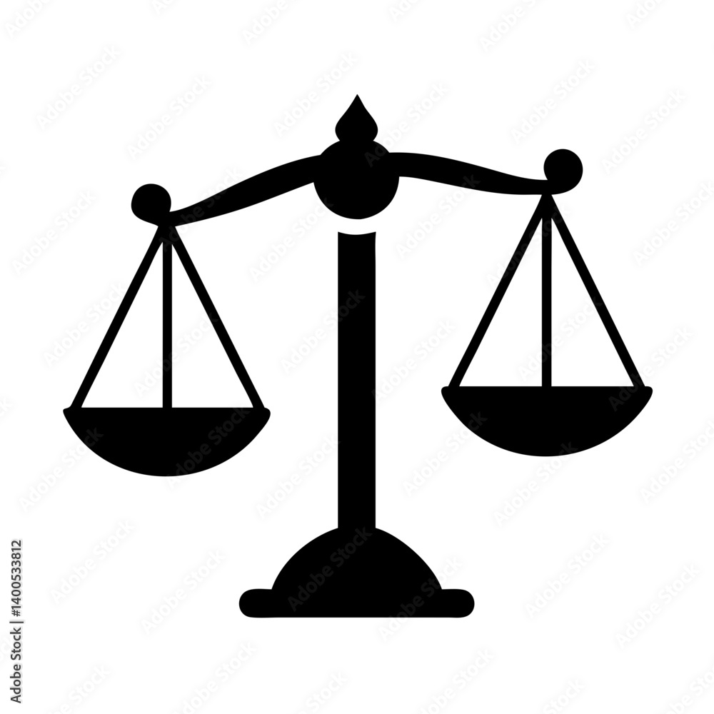 balance scale icon, balance scale silhouette vector illustration-simple silhouette illustration of balance scale, perfect for balance scale logos and icons balance scale icon, balance scale silhouette vector illustration-simple silhouette illustration of balance scale, perfect for balance scale logos and icons