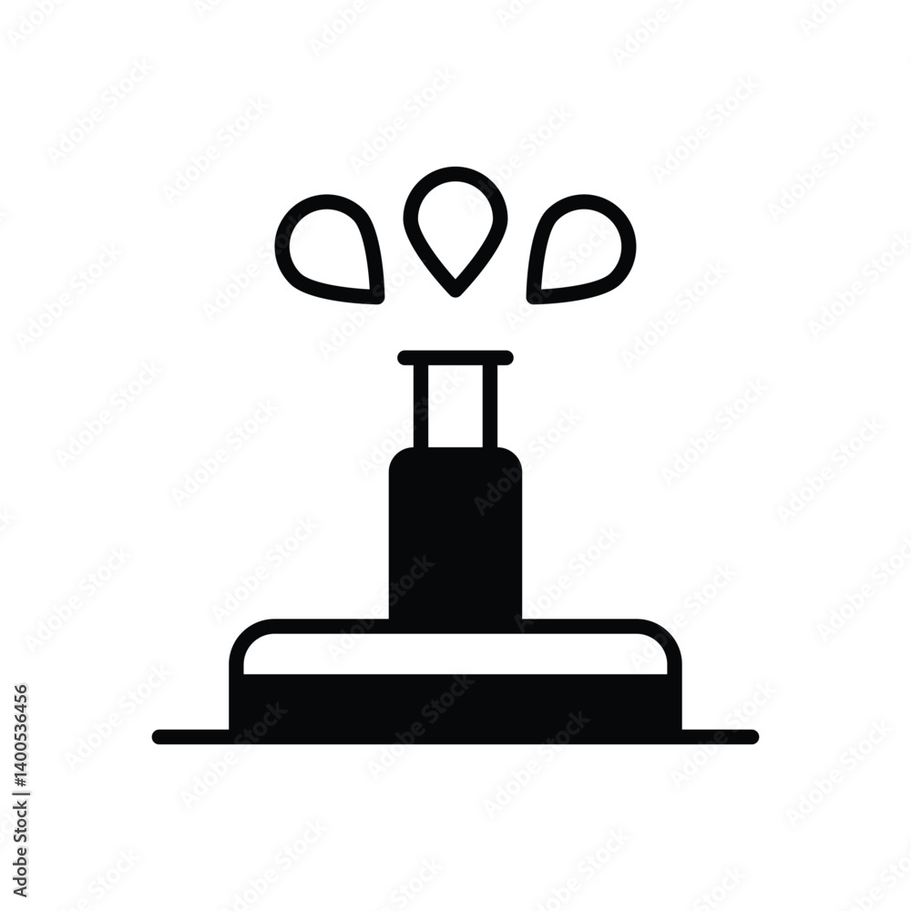 No Irrigation vector icon stock illustration No Irrigation vector icon stock illustration