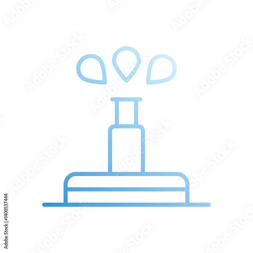 No Irrigation vector icon stock illustration
