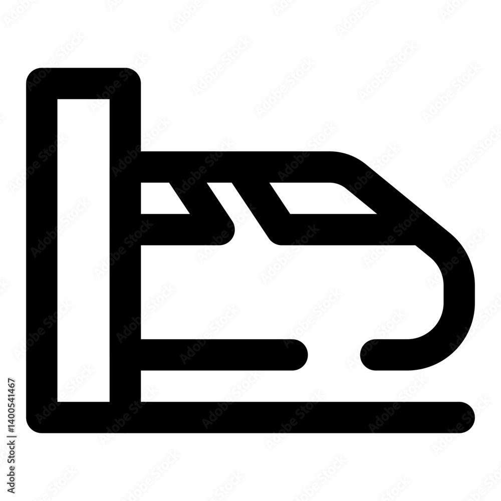 traveling dashed line icon