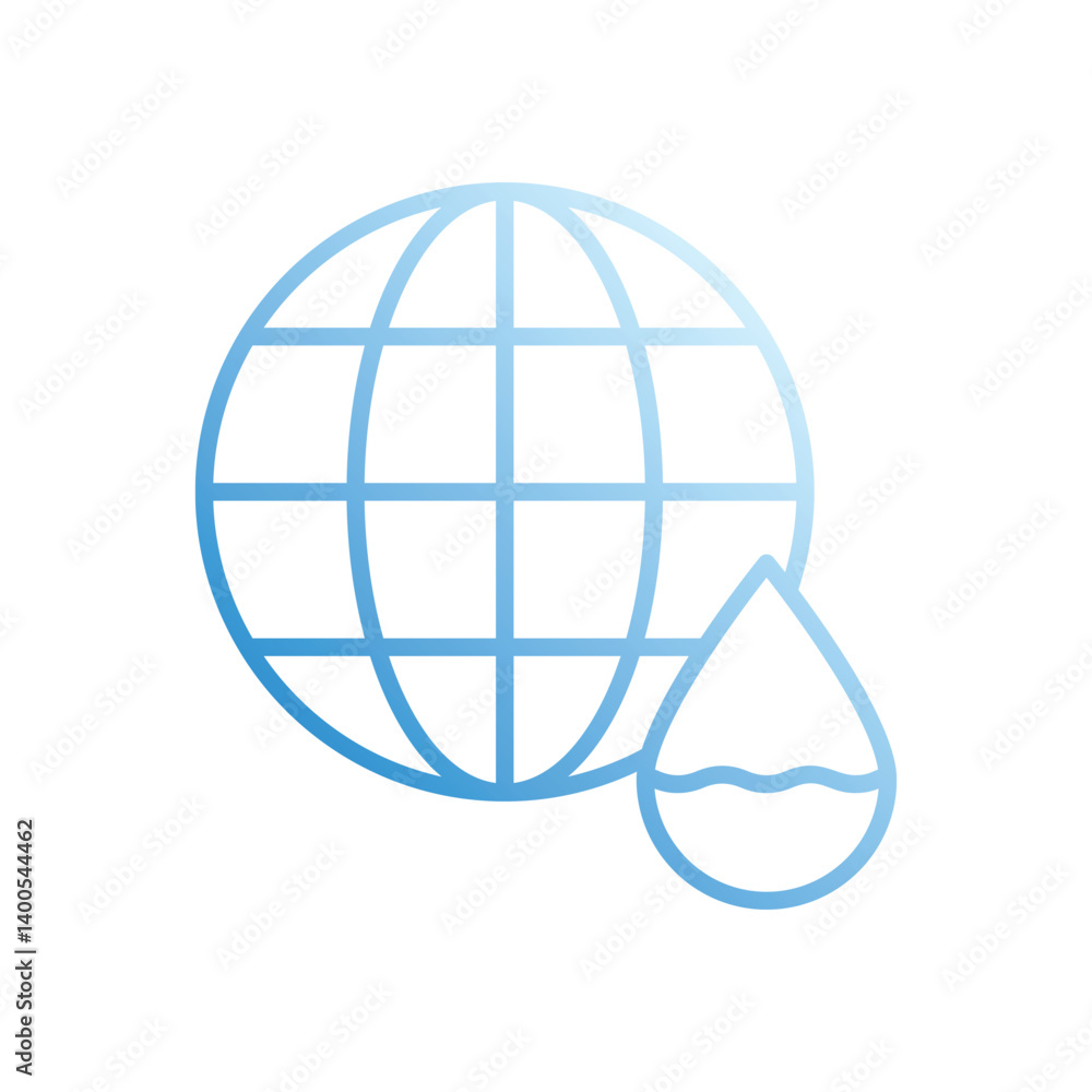Water Crisis vector icon stock illustration Water Crisis vector icon stock illustration