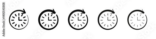 Account history icon Symbol mark in Outline style