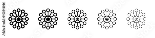Additional skills icon Symbol mark in Outline style