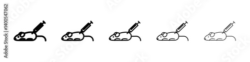 Animal testing icon Symbol mark in Outline style