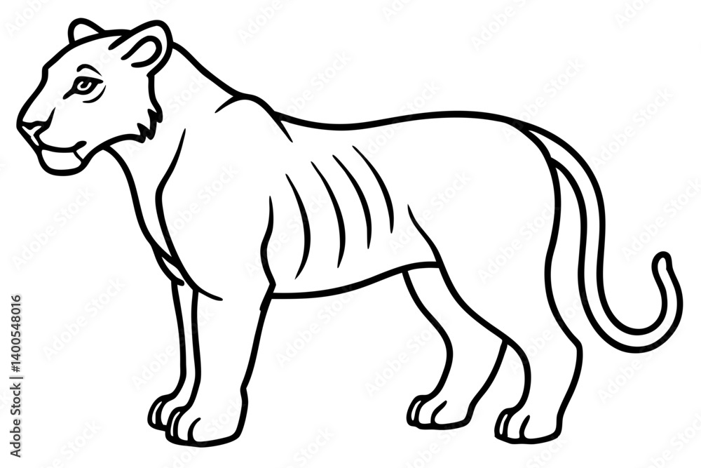 Obraz premium Minimal Liger Line Art