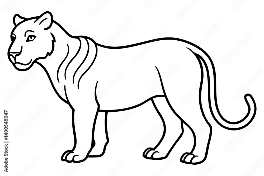 Obraz premium Minimal Liger Line Art