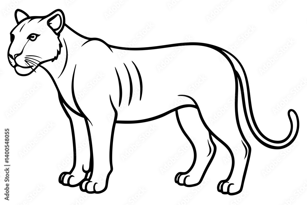 Obraz premium Minimal Liger Line Art