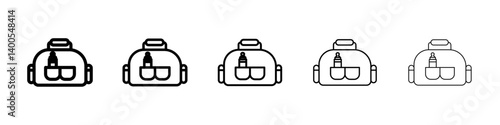 baby bag icon Symbol mark in Outline style